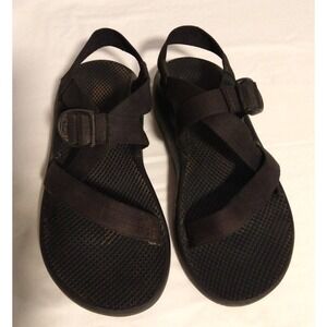 Chaco Sandal Men's Size 10 Z/1 Classic Sandal Adjustable Strap Black Vibram Sole